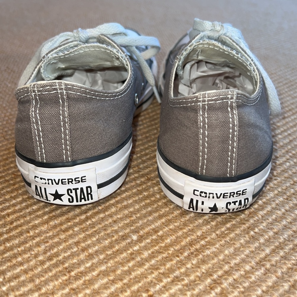 Converse All Star Gray  Sneakers Sz 7 - Picture 4 of 8